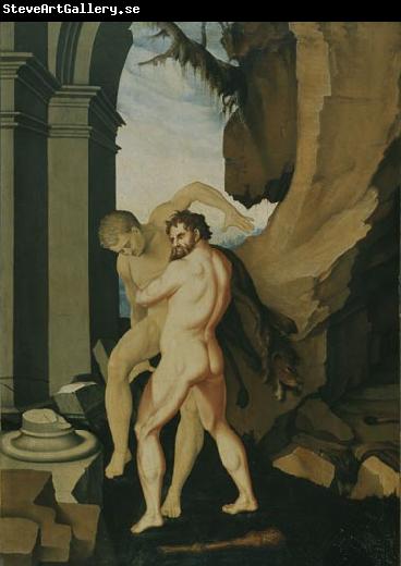 BALDUNG GRIEN, Hans Hercules and Antaeus